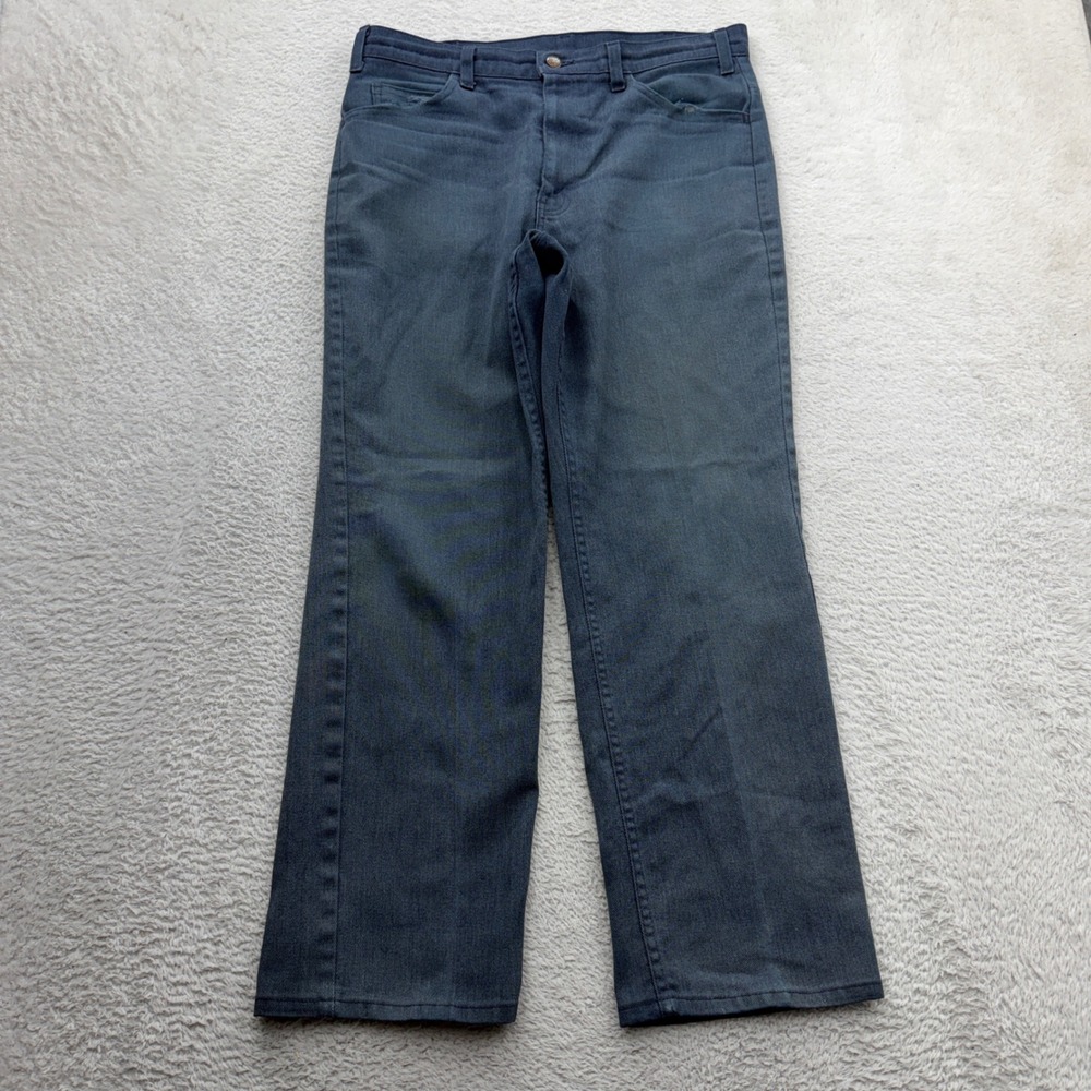Big Mac Mens Charcoal Gray Workwear Straight Leg Pants 32x28 Vintage Style